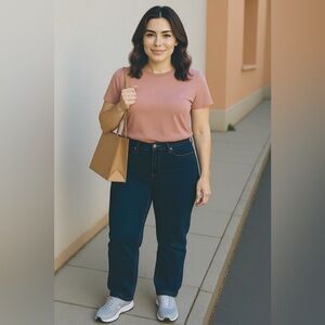 St. John's Bay Women's Navy Straight Leg Jeans